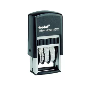   Bélyegző dátum TRODAT 4810 UNG betűvel megjelenített fekete ház fekete párna