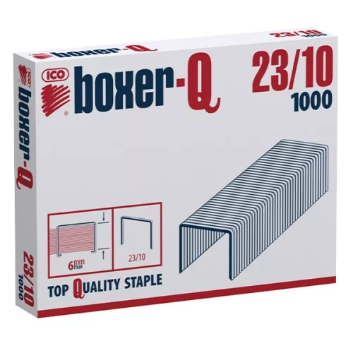 Tűzőkapocs BOXER Q 23/10 1000 darabos