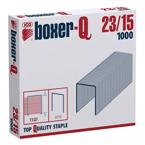 Tűzőkapocs BOXER Q 23/15 1000 darabos