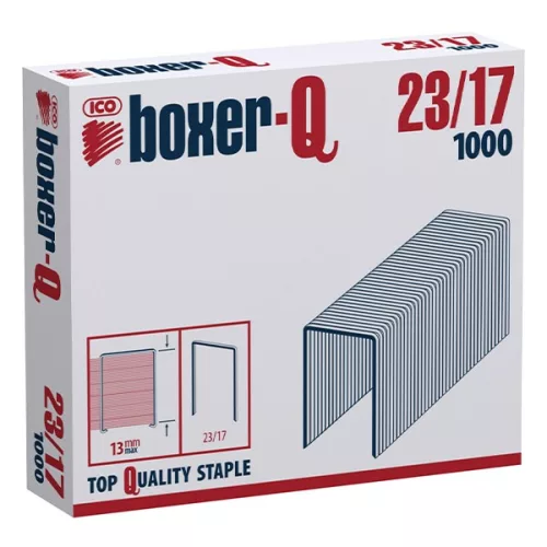 Tűzőkapocs BOXER Q 23/17 1000 darabos