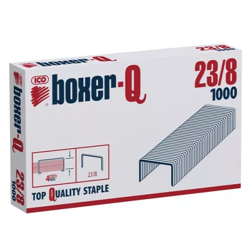 Tűzőkapocs BOXER Q 23/8 1000 darabos