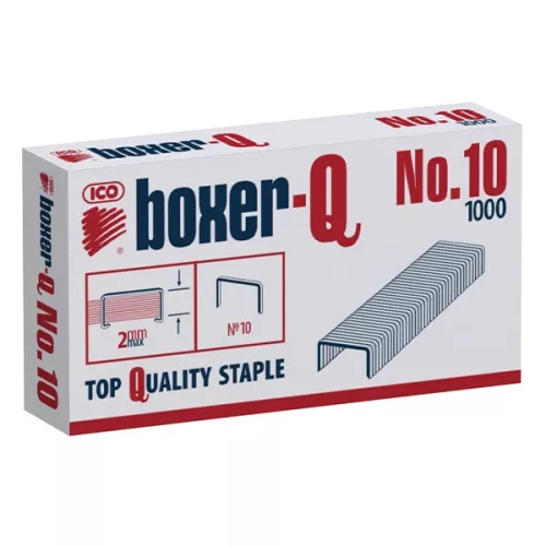 Tűzőkapocs BOXER Q No.10 1000 darabos