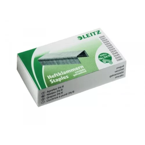 Tűzőkapocs LEITZ 24/6 1000 darabos