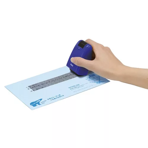 Bélyegző roller PLUS adatvédelmi szöveget titkosító 26 mm x 50 m kék