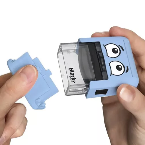 Textilbélyegző MARKY kirakós kék