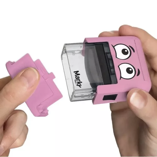 Textilbélyegző MARKY kirakós pink