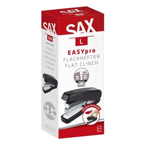 Tűzőgép SAX 559 L Easypro 25 lap 24/6-26/6 fekete