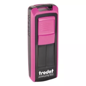   Bélyegző TRODAT Pocket Printy 9512 zseb rózsa ház fekete párna