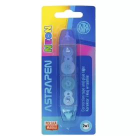 Hibajavító roller és ragasztó roller ASTRA PEN 2in1 neon
