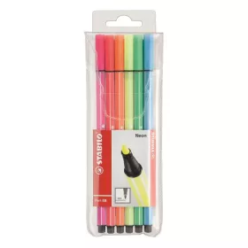 Filctoll STABILO Pen 68 neon 6 darabos készlet