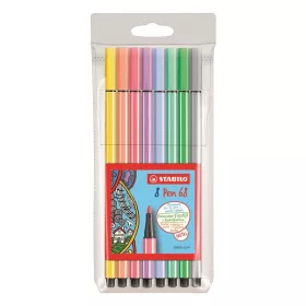 Filctoll STABILO Pen 68 8 darabos készlet pasztell színben