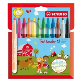 Filctoll STABILO Trio Jumbo 12 darabos készlet