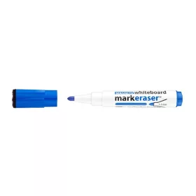   Táblamarker ICO Markeraser mágneses kupakkal törlővel kék 1-3mm