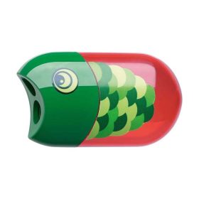   Hegyező FABER-CASTELL 1835 2 lyukú tartályos radírral hal minta