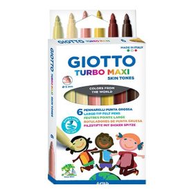 Filctoll GIOTTO Turbo maxi bőrtónus színek 6 darabos
