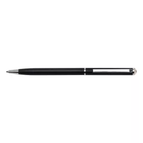   Golyóstoll ART CRYSTELLA fekete slim arany SWAROVSKI® kristállyal 0,7mm kék