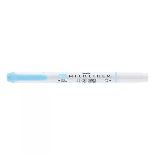 Szövegkiemelő kétvégű ZEBRA Mildliner fluorescent 1,4-4,0 mm kék