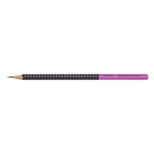 Grafitceruza FABER-CASTELL Grip 2001 HB kéttónusú fekete/pink