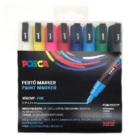 Filctoll UNI Posca PC-3M 8 darabos készlet