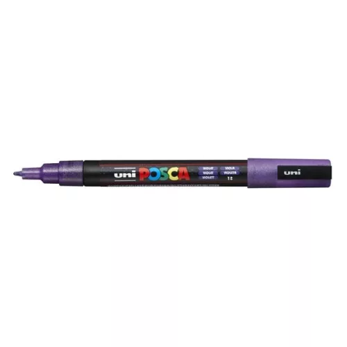 Filctoll UNI Posca PC-3M csillám színek 8 darabos készlet