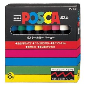Filctoll UNI Posca PC-5M 8 darabos