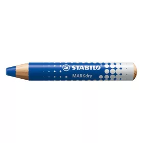  Jelölőceruza STABILO MARKdry fehér táblákhoz és flipchartpapírhoz vastag kerek heggyel kék