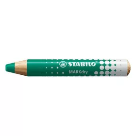   Jelölőceruza STABILO MARKdry fehér táblákhoz és flipchartpapírhoz vastag kerek heggyel zöld