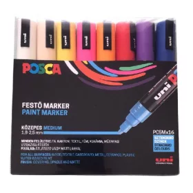 Filctoll UNI Posca PC-5M 16 darabos készlet
