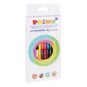   Színes ceruza PRIMO Minabella duo hatszögletű kétvégű 12 darabos 24 színű