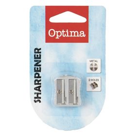   Hegyező OPTIMA fém bordázott fogórész 2 lyukú 1db/bliszter