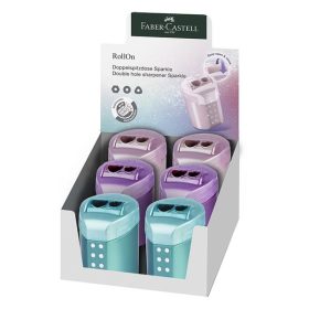   Hegyező FABER-CASTELL RollOn Sparkle 2 lyukú tartályos metál színekben