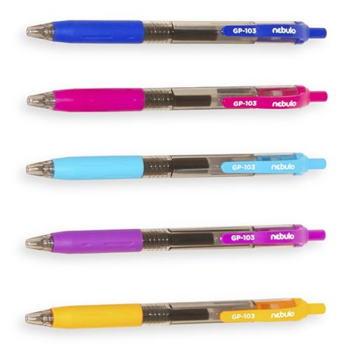 Zseléstoll NEBULO 0,5 mm vegyes színekben kék írásszín