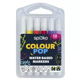   Filctoll SPOKO Colour Pop háromszögletű vízbázisú 12 darabos készlet