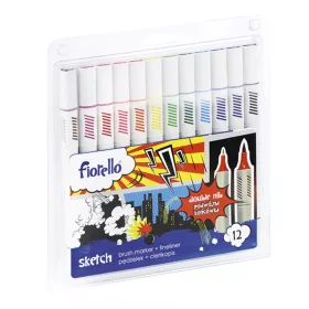   Filctoll FIORELLO GR-F726-12 színes kétvégű 12 darabos készlet