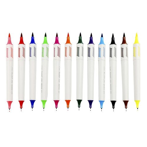 Filctoll FIORELLO GR-F726-12 színes kétvégű 12 darabos