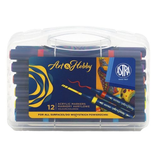 Filctoll ASTRA PEN kétvégű 12 darabos