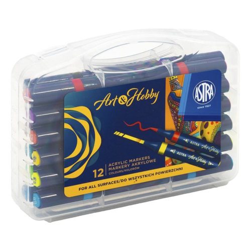 Filctoll ASTRA PEN kétvégű 12 darabos