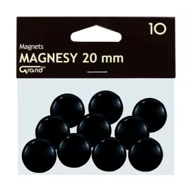 Táblamágnes GRAND 20mm fekete 10 darabos