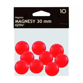 Táblamágnes GRAND 30 mm piros 10 darabos
