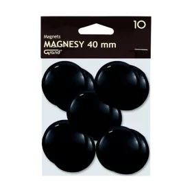 Táblamágnes GRAND 40 mm fekete 10 darabos