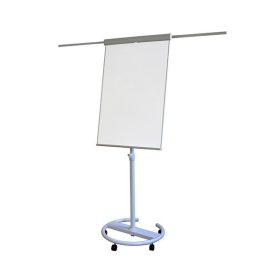   Flipchart tábla MEMOBE mágneses felület 68x105cm 2 db segédkarral mobil állítható magasság