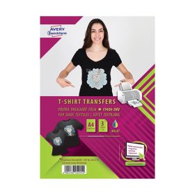   Textilre vasalható fólia AVERY C9406-3HU sötét pólóra vasalható tintasugaras nyomtatóhoz (3 ív/doboz)