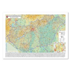   Térkép STIEFEL Magyarország autós 100 x 140 cm fémléces