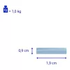 Táblamágnes MAUL 54x19mm szürke 10 darabos