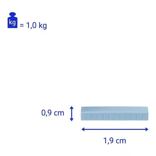 Táblamágnes MAUL 54x19mm szürke 10 darabos