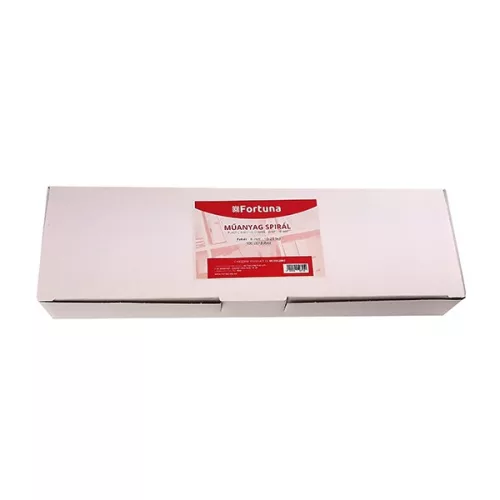 Iratspirál műanyag FORTUNA 6mm 10-20 lap fehér 100/dob