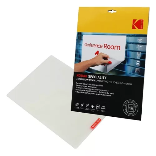 Lamináló fólia KODAK A/4 150 mikron üvegre tapadó 10 lapos
