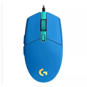   Egér vezetékes LOGITECH G203 LightSync USB 6 gombos 8000 DPI kék