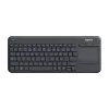 Billentyűzet vezeték nélküli LOGITECH K400 Plus Touchpad fekete