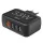 Hálózati adapter HAMA 3xUSB-A + 1xQC 3.0 33W fekete